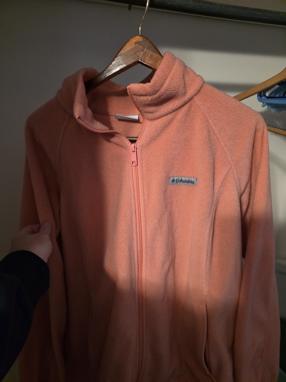 Columbia Coral Pink Full-Zip Fleece Jacket